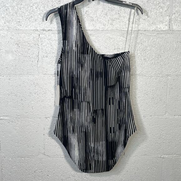 Calvin Klein Women's One-Shoulder Starburst One-Piece Swimsuit 14 - Picture 5 of 10